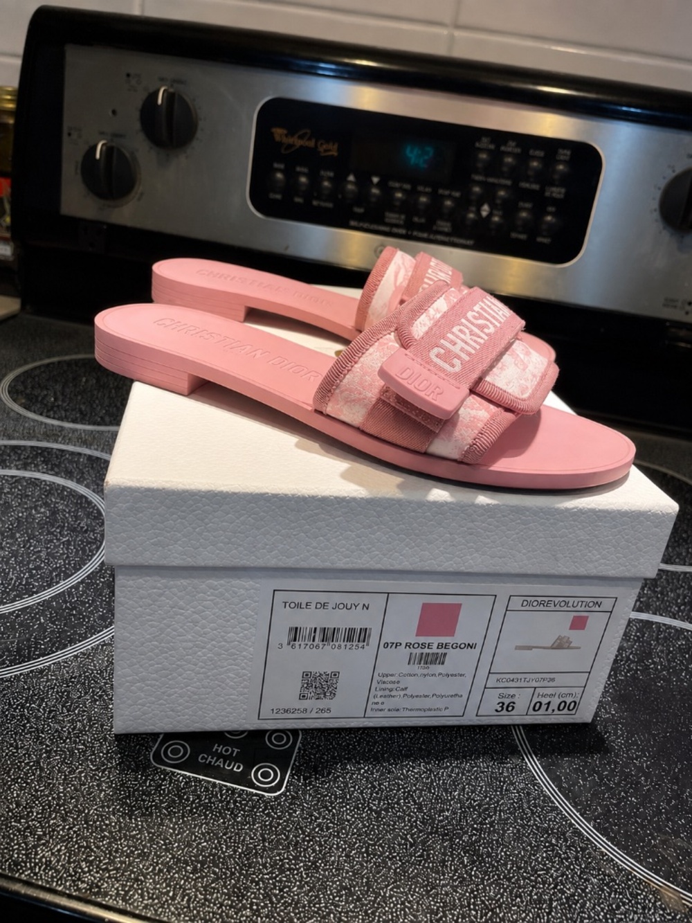 Dior pink sandal